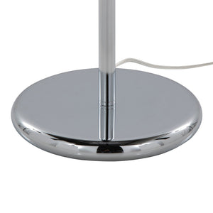 English Elm 60" Polished Chrome Floor Lamp with Crystal Drum Shade for Glam Living Rooms B202P290956
