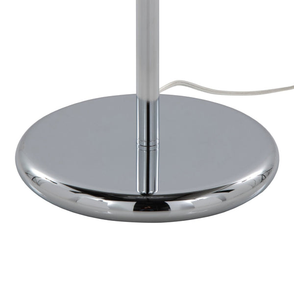 English Elm 60" Polished Chrome Floor Lamp with Crystal Drum Shade for Glam Living Rooms B202P290956