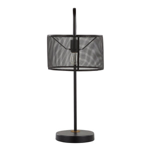 English Elm 27" Industrial Contemporary Metal Mesh Task Lamps with Usb Port Oil Bronze Set of 2 B202P290975