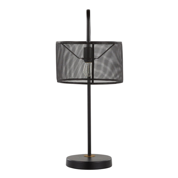 English Elm 27" Industrial Contemporary Metal Mesh Task Lamps with Usb Port Oil Bronze Set of 2 B202P290975