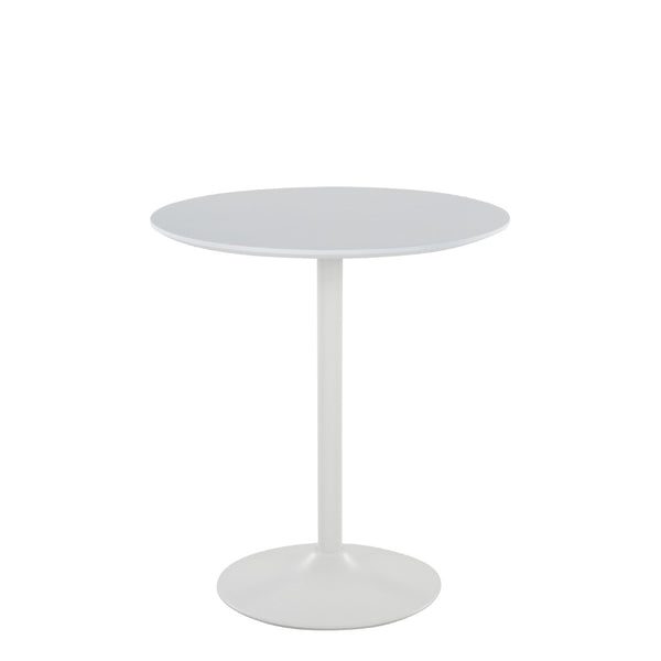 English Elm Contemporary Adjustable Height Square Table White Wood Top for Studio Dining or Bar B202P291018