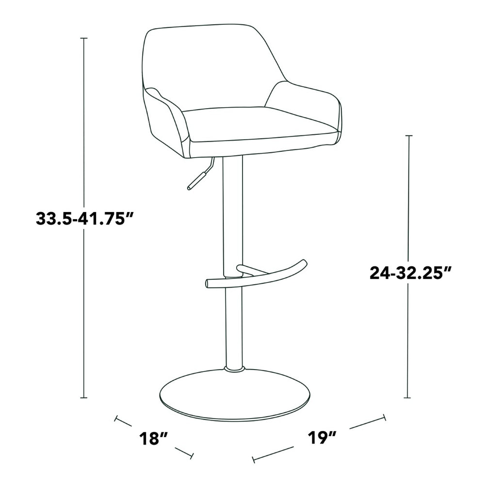 English Elm Contemporary Swivel Barstool Set Faux Leather Seat Gold Pedestal Base for Kitchen Islands White B202P291156