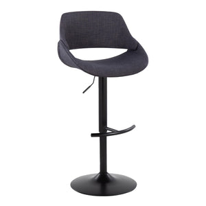English Elm Contemporary Swivel Barstools Upholstered Cushioned Seats for Kitchen Island Set of 2 Charcoal Black B202P291165