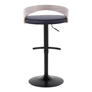 English Elm 1 Pc Swivel Barstool Fabric Seat Metal Base for Kitchen Island or Home Bar Chrome - B B202P473637