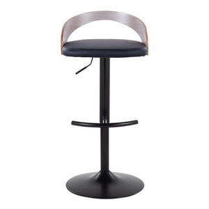English Elm 1 Pc Swivel Barstool Fabric Seat Metal Base for Kitchen Island or Home Bar Chrome - B B202P473637