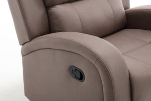 English Elm Modern Faux Leather Manual Recliner Chair for Living Room Home Office or Bedroom B205P241925