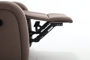 English Elm Modern Faux Leather Manual Recliner Chair for Living Room Home Office or Bedroom B205P241925