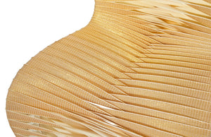 Phillips Collection Seat Belt Dining Chair - Modern Organic Design with Woven Strap Back, Perfect for Any Dining Space Gold, Metallic B2061GS