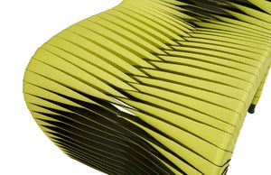 Phillips Collection Seat Belt Dining Chair - Modern Organic Design with Woven Strap Back, Perfect for Any Dining Space Green B2061GZ