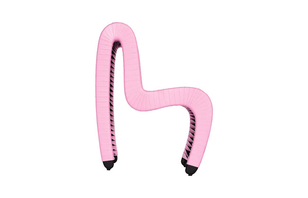 Phillips Collection Seat Belt Dining Chair - Contemporary Pink/White Design By Award-winning Designer, Modern Elegance Pink Cotton B2061pz