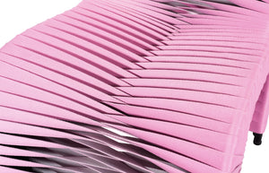 Phillips Collection Seat Belt Dining Chair - Contemporary Pink/White Design By Award-winning Designer, Modern Elegance Pink Cotton B2061pz