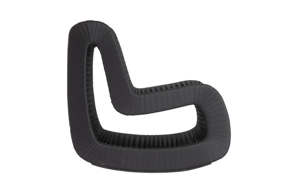 Phillips Collection Seat Belt Rocking Chair – Bold Modern Accent with Sculptural Design for Contemporary Living Spaces Black/Black B2063BB