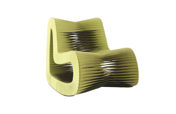 Phillips Collection Seat Belt Rocking Chair – Bold Modern Accent with Sculptural Design for Contemporary Living Spaces Green B2063GZ