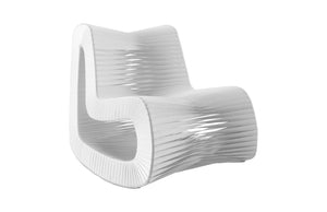 Phillips Collection Seat Belt Rocking Chair – Bold Modern Accent with Sculptural Design for Contemporary Living Spaces White B2063WZ