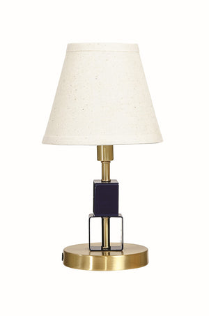 House Of Troy Bryson Mini Accent Lamp - Elegant Brass And Navy Blue Design For Modern Home Decor And Style Satin Brass,Navy Blue Metal B208-sb/Nb