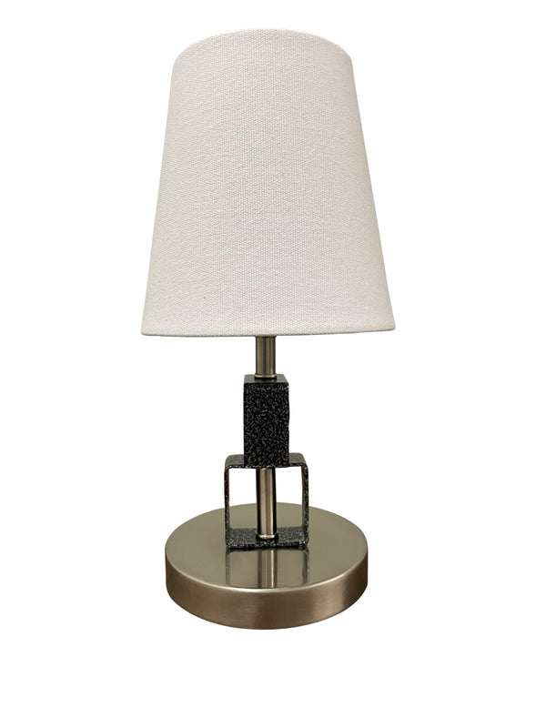 House Of Troy Bryson Mini Accent Lamp - Elegant Brass And Navy Blue Design For Modern Home Decor And Style Satin Nickel,Supreme Silver Metal B208-sn/Ss