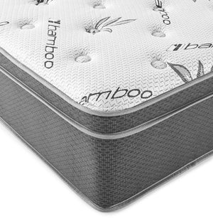 English Elm 10 Inch Bamboo Hybrid Mattress with Wrapped Coils for Cool Restful Sleep B209P467874