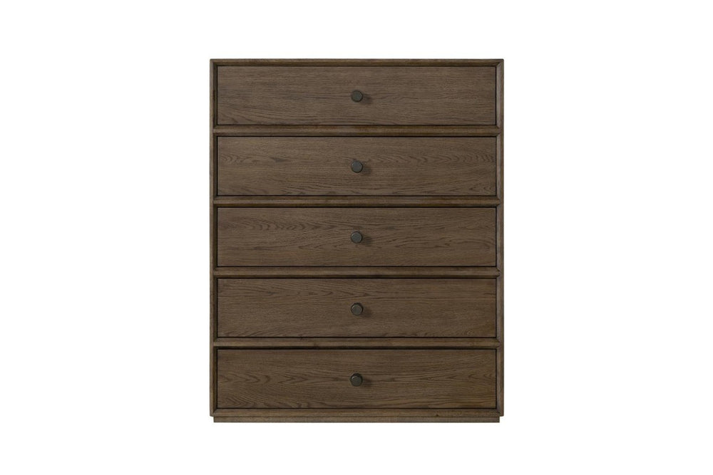 English Elm American White Oak Nine Drawer Dresser with Soft Close Guides and Dual Base Options 5-Drawer Chest 40 x 19 x 50.25 inches B2699P569515