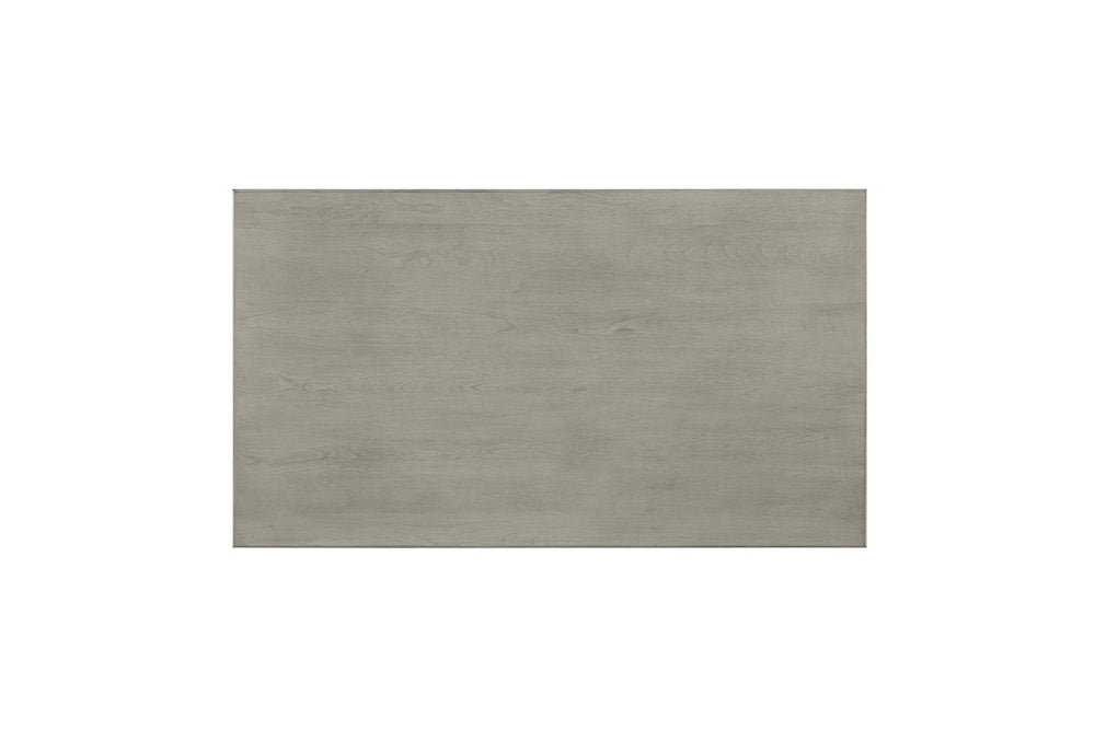 English Elm Large Whitewash Rolling Coffee Table with Three Drawers Open Shelf Farmhouse Style B2699P589417