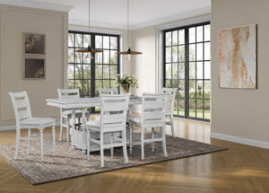 English Elm Counter Height Elm Veneer Dining Table with Storage Drawer Shelf and Turned Legs B2699P592477