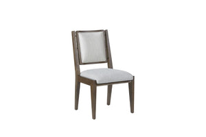 English Elm Fabric Upholstered Dining Chairs Set of 2 Solid Oak Frame Transitional Modern Seating B2699P594932