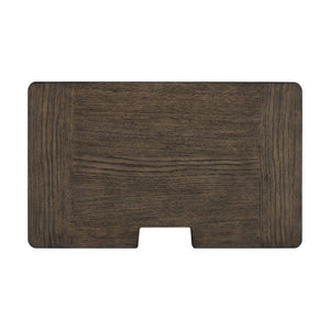 English Elm Dark Oak 3-drawer Nightstand with Usb Charging Hub and Matte Black Hardware B2709P537284