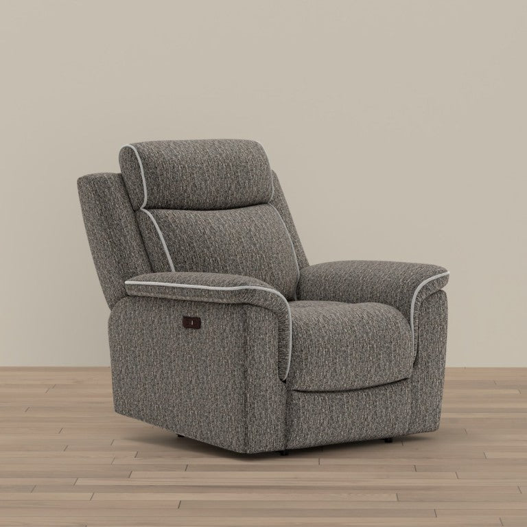 English Elm Zero-Gravity Power Recliner Woven Textile Ergonomic Lounge Chair for Living Room B2709P596346