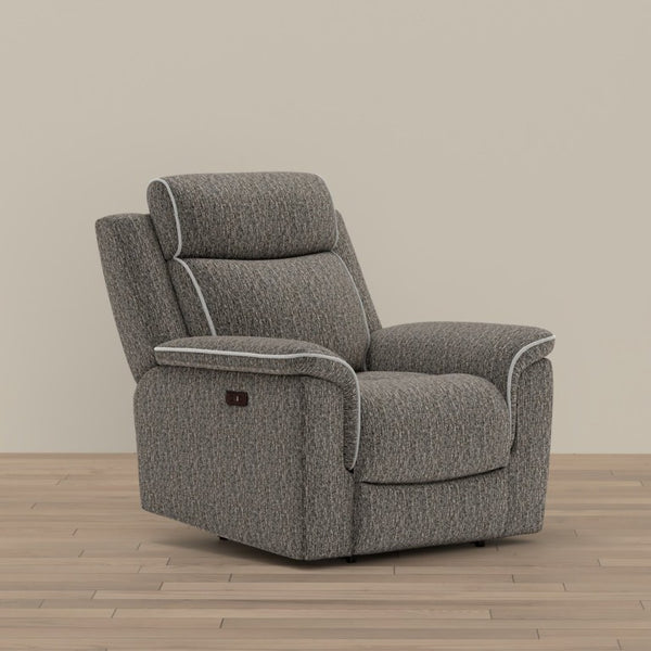 English Elm Zero-Gravity Power Recliner Woven Textile Ergonomic Lounge Chair for Living Room B2709P596346