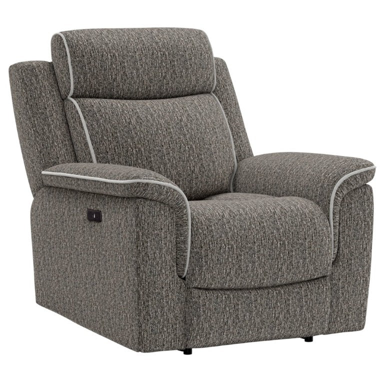 English Elm Zero-Gravity Power Recliner Woven Textile Ergonomic Lounge Chair for Living Room B2709P596346