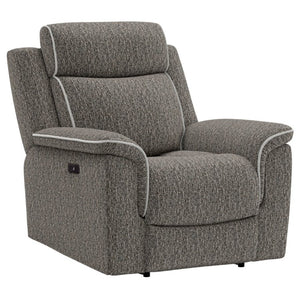 English Elm Zero-Gravity Power Recliner Woven Textile Ergonomic Lounge Chair for Living Room B2709P596346