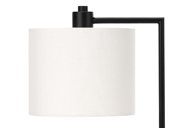 English Elm Lighting, Modern Black Metal Table Lamp with USB Port Ivory Drum Shade for Desk B2710P220107