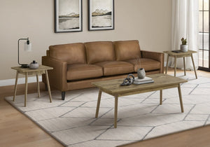 English Elm Table Set 3 Piece Mid Century Modern Living Room Coffee and End Tables Laminate Top B2710P461897