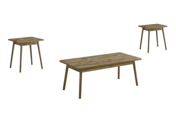 English Elm Table Set 3 Piece Mid Century Modern Living Room Coffee and End Tables Laminate Top B2710P461897
