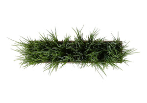 English Elm Artificial Grass Tabletop Plant in Rectangular Wood Pot for Modern Minimalist Spaces B2710P501878