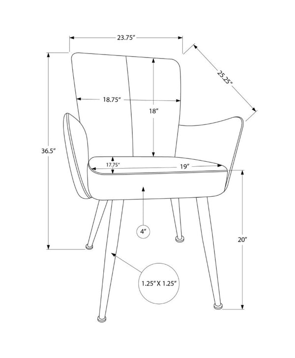 English Elm Dining Chair Set of 2 High Back Faux Leather Upholstered Modern Urban Seating Black B2710P558631