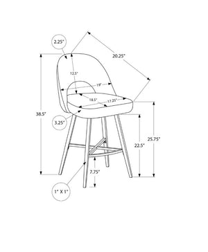 English Elm Barstool, Set of 2 Swivel Counter Height Beige Fabric Seat Black Metal Frame Modern B2710P558634
