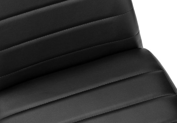 English Elm Dining Side Chairs Set of 2 Faux Leather Metal Legs Contemporary Kitchen Seating Black B2710P558635