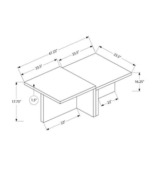 English Elm Coffee Table Rectangular Two Tier Travertine Laminate Top Modern Living Room Anchor B2710P558645