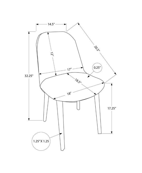 English Elm Outdoor Resin Dining Chairs Set of 4 Weather Resistant Matte Curved Contemporary Patio Grey B2710P558656
