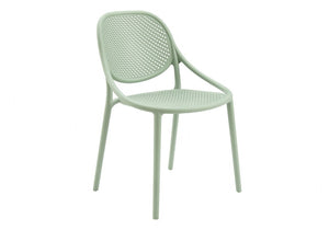 English Elm Outdoor Stacking Resin Armchairs Set of 4 Weather Resistant Patio Dining Seating Green B2710P558662