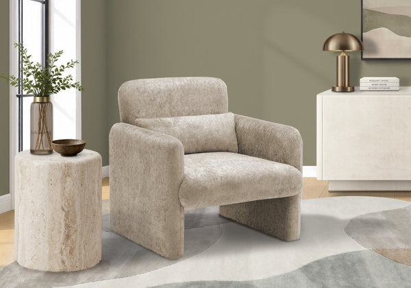 English Elm Accent Chair Soft Fabric Upholstered Foam Cushioned Seat for Living Room or Bedroom Brown B2710P558684