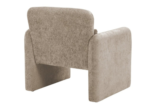 English Elm Accent Chair Soft Fabric Upholstered Foam Cushioned Seat for Living Room or Bedroom Brown B2710P558684