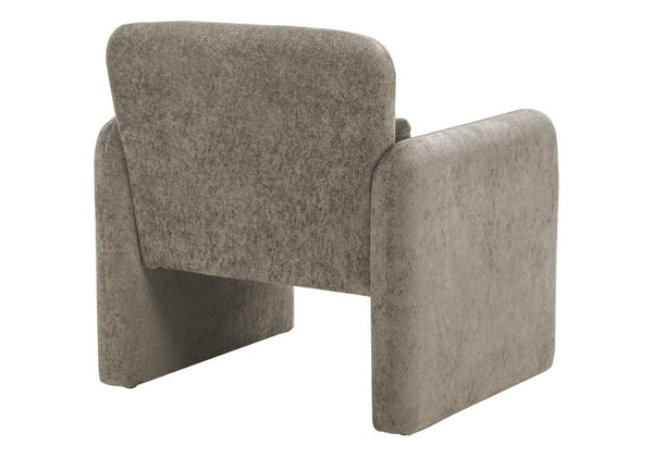 English Elm Accent Chair Soft Fabric Upholstered Foam Cushioned Seat for Living Room or Bedroom Grey B2710P558685