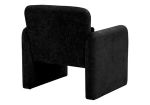 English Elm Accent Chair Soft Fabric Upholstered Foam Cushioned Seat for Living Room or Bedroom Black B2710P558686
