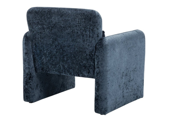 English Elm Accent Chair Soft Fabric Upholstered Foam Cushioned Seat for Living Room or Bedroom Blue B2710P558687