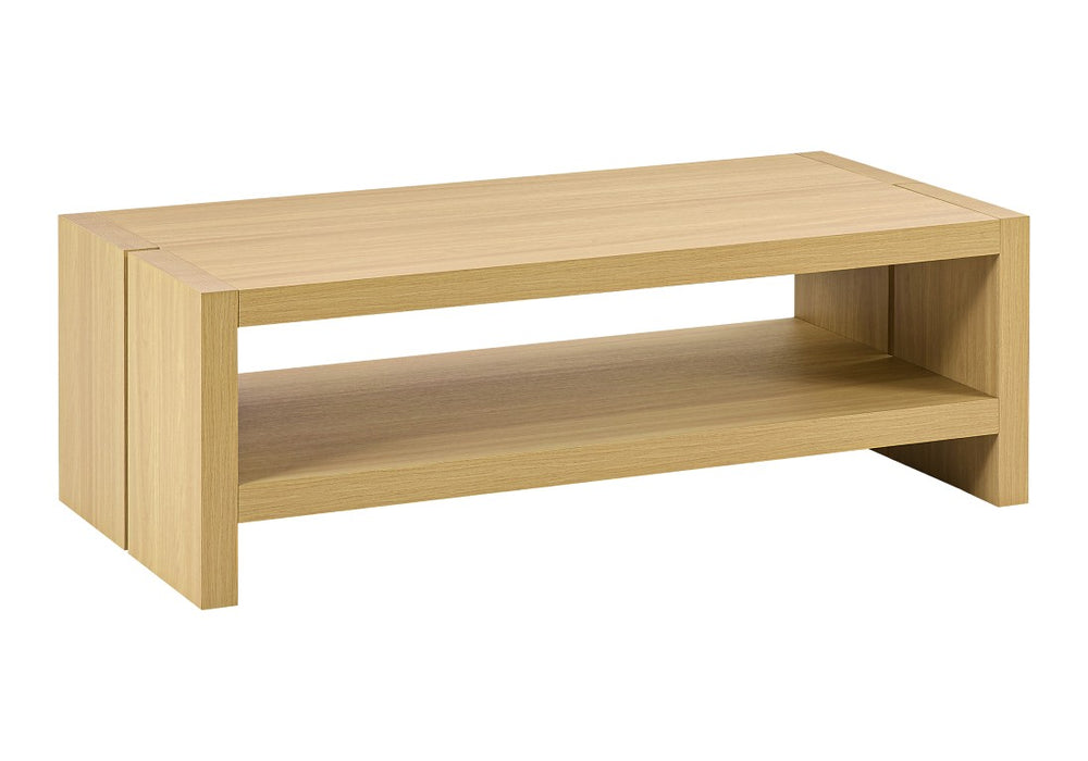 English Elm Coffee Table Rectangular Oak Laminate Low Profile Living Room Modern Storage Shelf B2710P605457