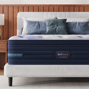 English Elm Bedstory Spine Align Hybrid Twin Mattress Gel Foam Coils Cooling Firm Support B2716P525064