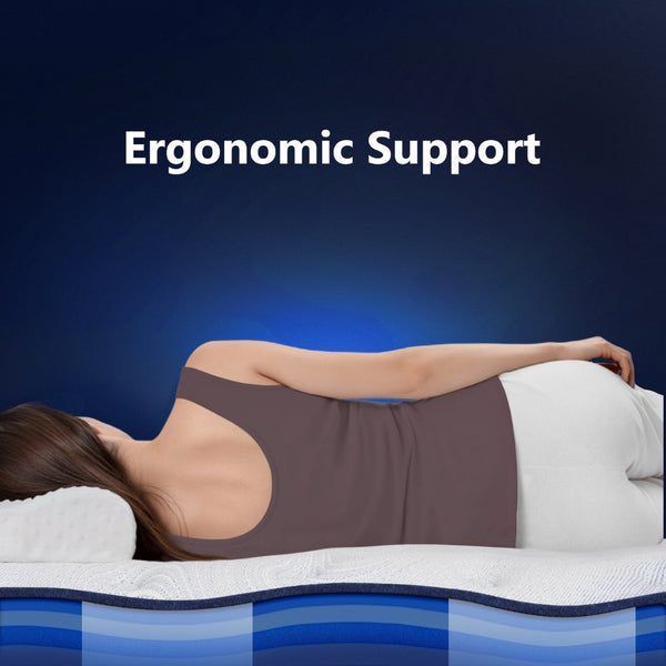English Elm Bedstory Spine Align Hybrid Twin Mattress Gel Foam Coils Cooling Firm Support B2716P525064
