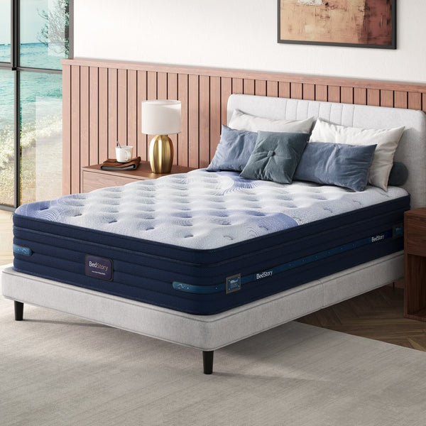 English Elm Bedstory Spine Align Hybrid Twin Mattress Gel Foam Coils Cooling Firm Support B2716P525064
