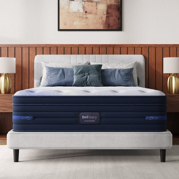 English Elm Bedstory 13 Inch Firm Hybrid Twin Mattress Gel Memory Foam Coils Spinal Relief B2716P525096